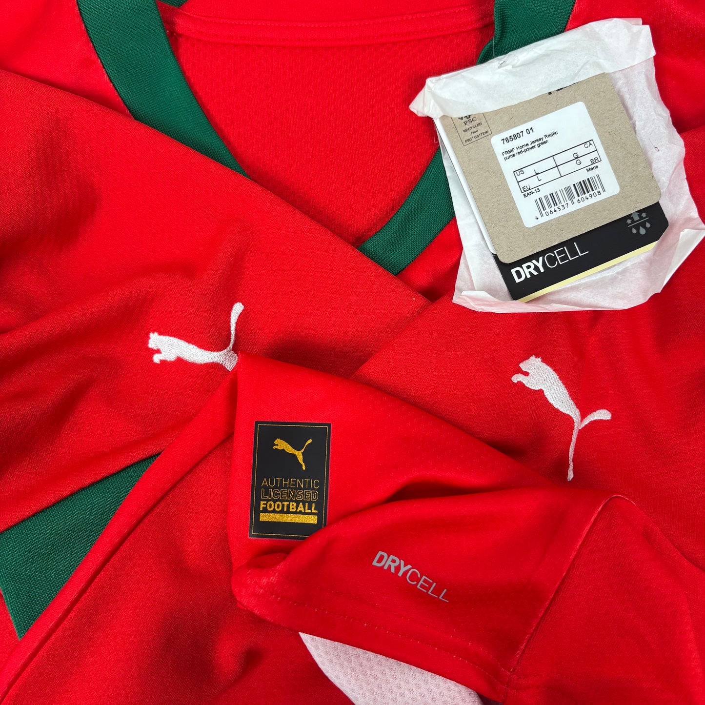 2022/23 Morocco Home Shirt - El Khannouss - New with Tag - L