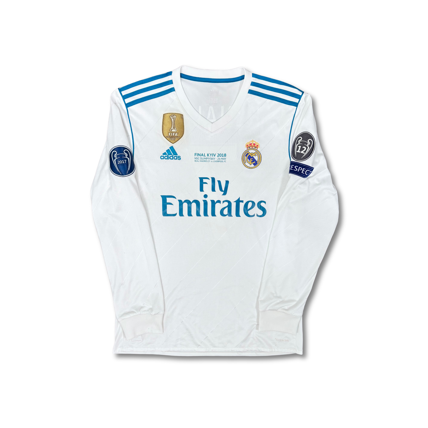 2017/18 Real Madrid Home Longsleeve Shirt - Cristiano Ronaldo - M