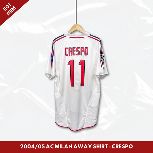 2004/05 AC Milan Away Shirt - Crespo - L
