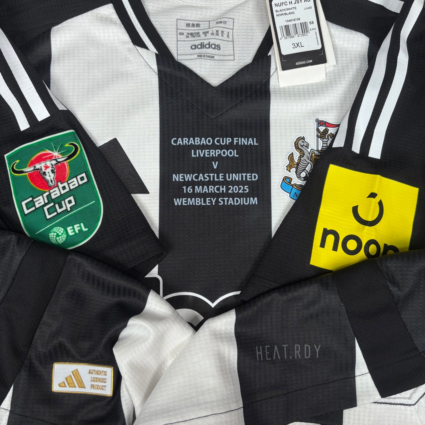 2024/25 Newcastle Home Shirt - Player Issue - Bruno Guimaraes - 3XL