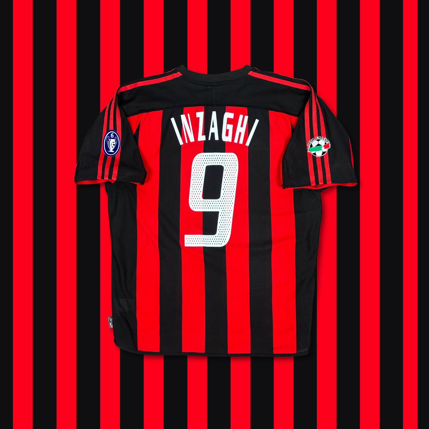 2003/04 AC Milan Home Shirt - Inzaghi - L