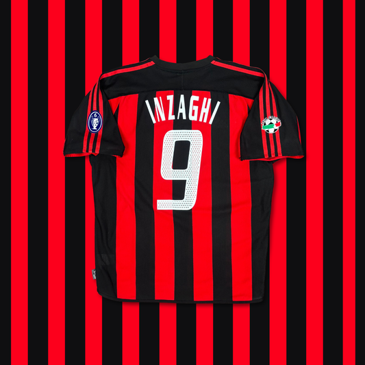 2003/04 AC Milan Home Shirt - Inzaghi - L