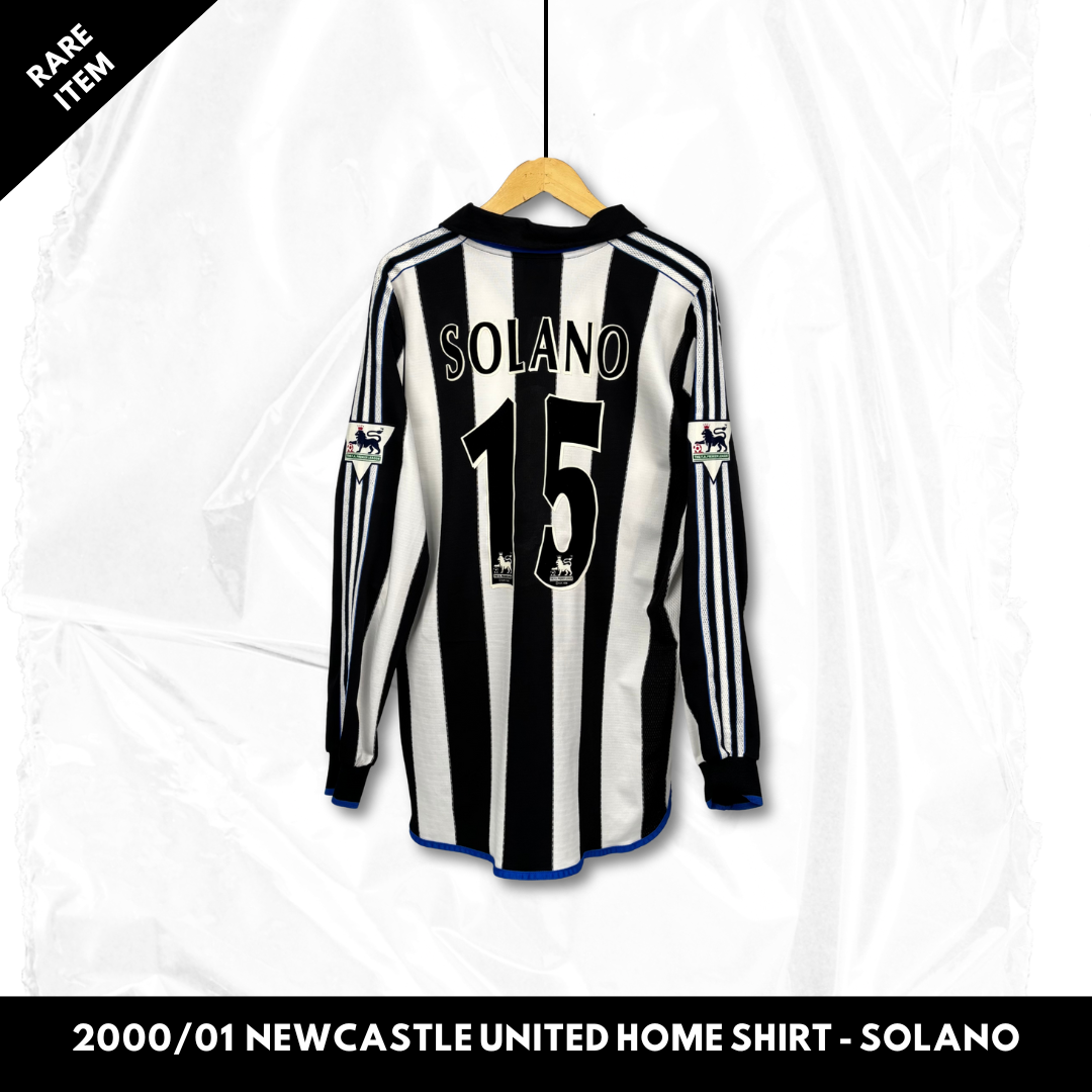 2000/01 Newcastle United Home Shirt Longsleeve - Solano