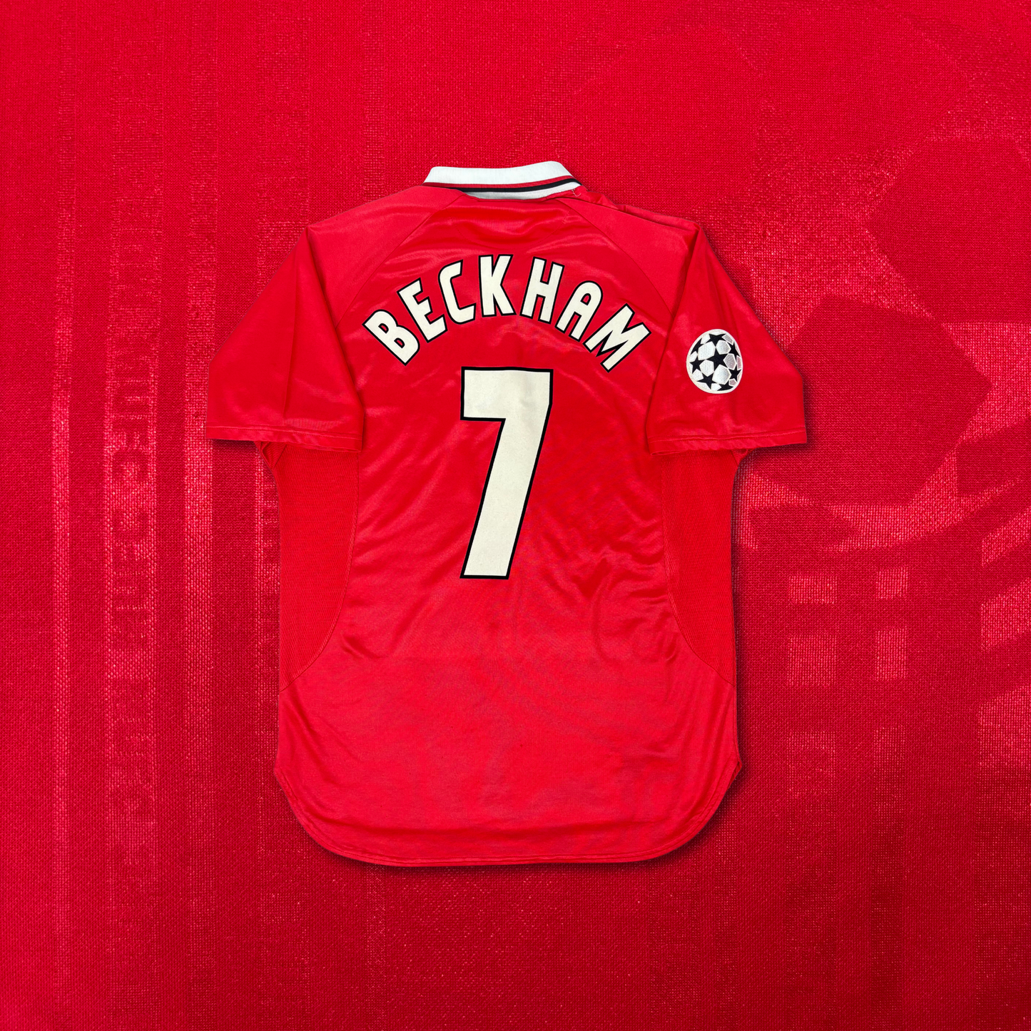 1998/99 Manchester United Home Cup Shirt - Beckham - L