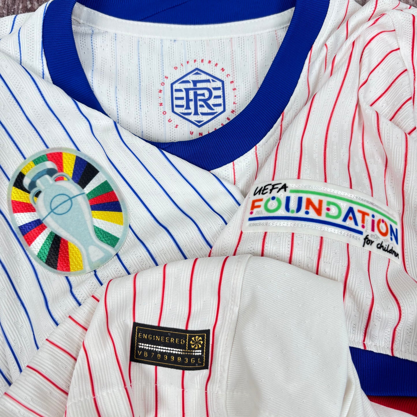 2024/25 France Away Shirt - Player Issue - Mbappe - M
