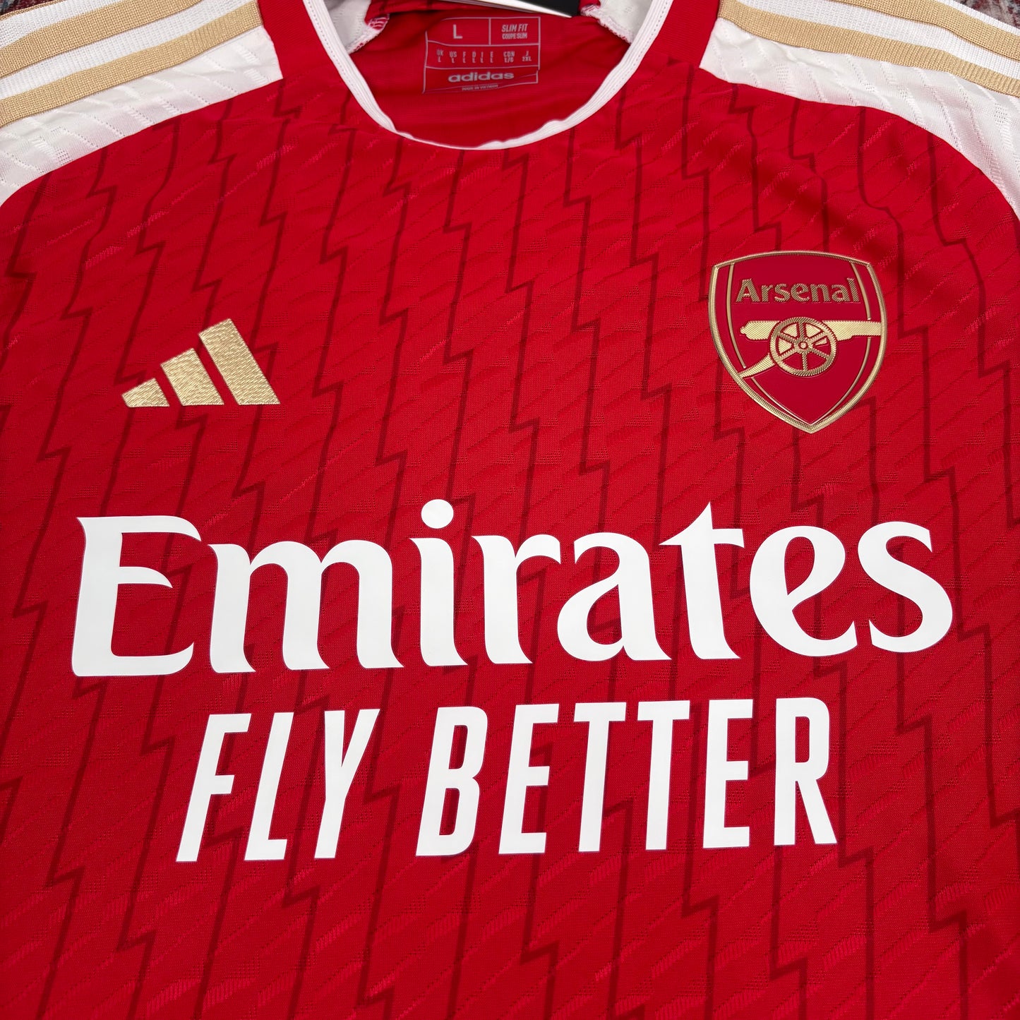 2023/24 Arsenal Home Shirt - Player Issue - Rice - L - New with Tag