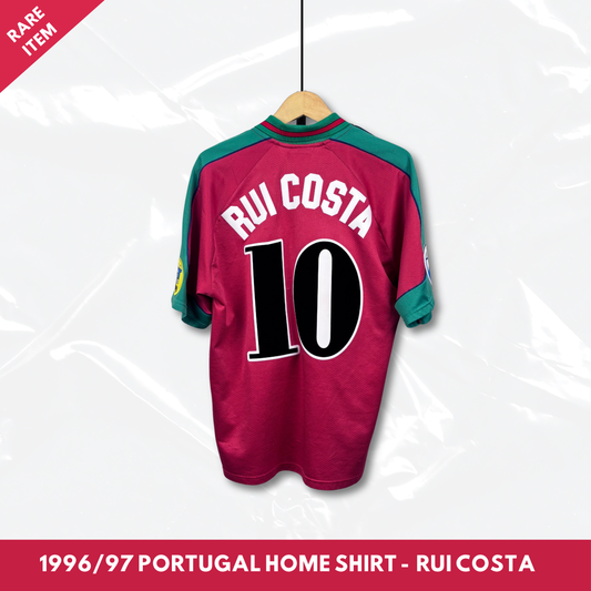 1996/97 Portugal Home Shirt - Rui Costa - L