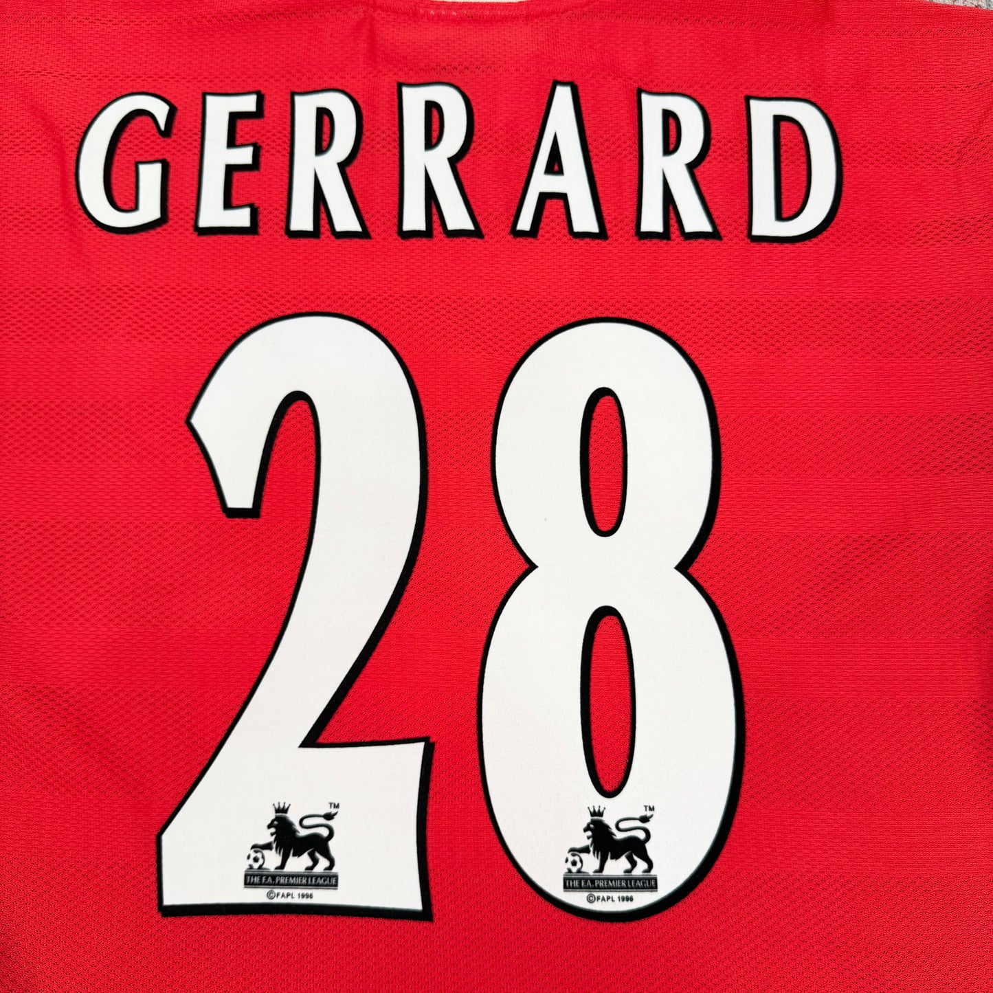 1998/99 Liverpool Home Shirt - Gerrard - L