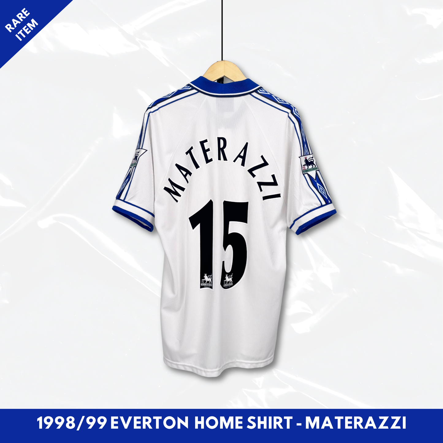 1998/99 Everton Away Shirt - Materazzi - L