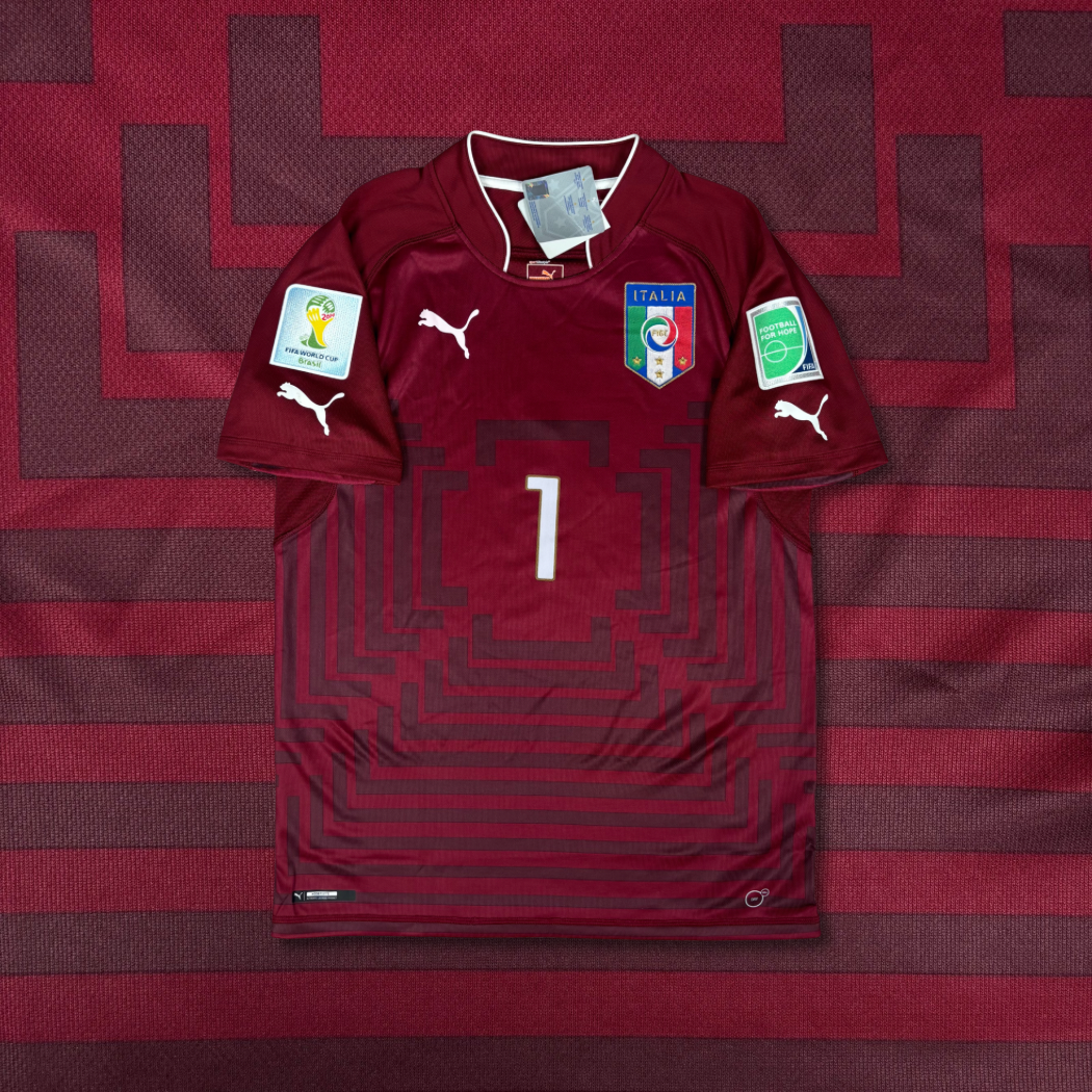 2014/15 Italy Goalkeeper Shirt - Buffon - M - New with Tag