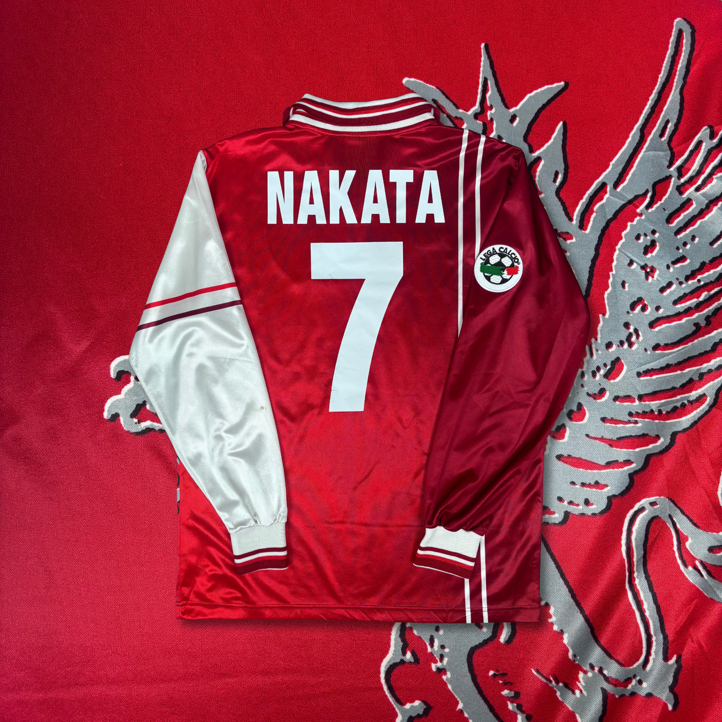 1998/99 Perugia Home Longsleeve - Nakata - L