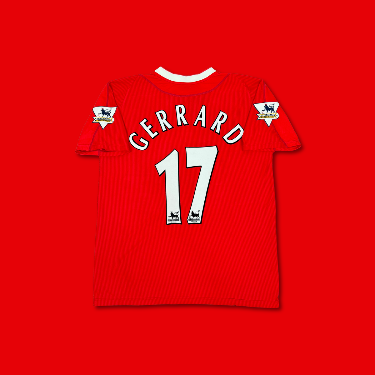 2002/03 Liverpool Home Shirt - Gerrard - L