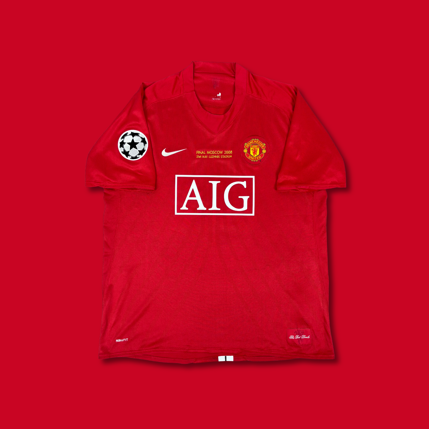 2007/08 Manchester United Home Shirt - Ronaldo - XL