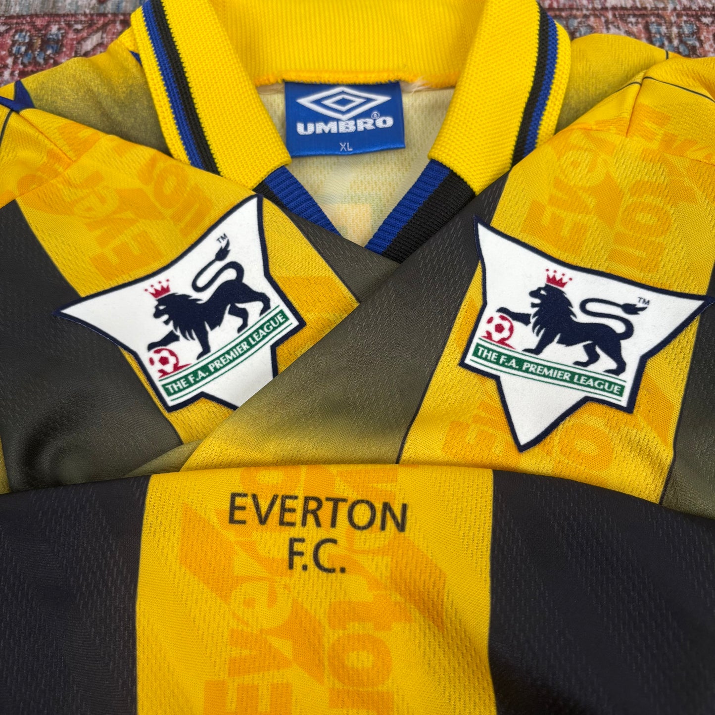 1996/97 Everton Away Shirt - Gary Speed - XL
