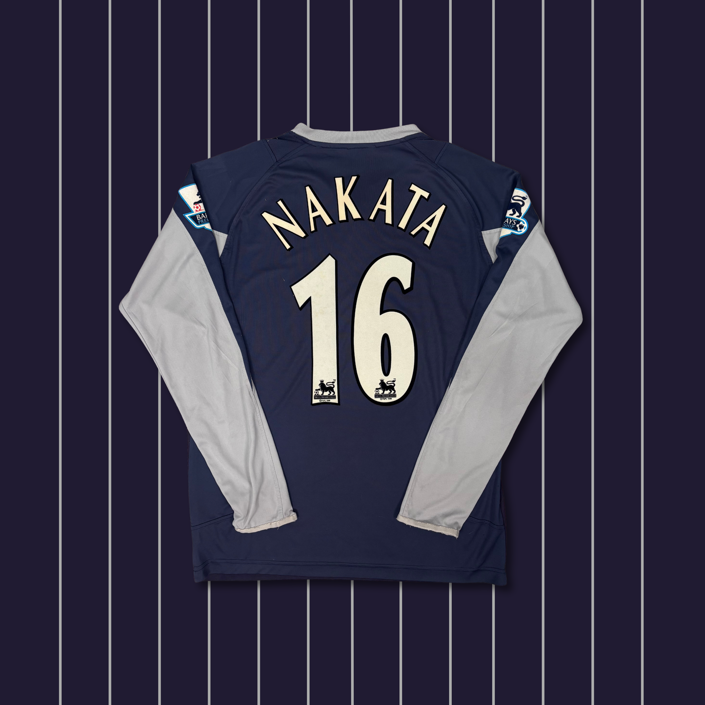 2004/05 Bolton Wandereres Away Longsleeve Shirt - Nakata - L