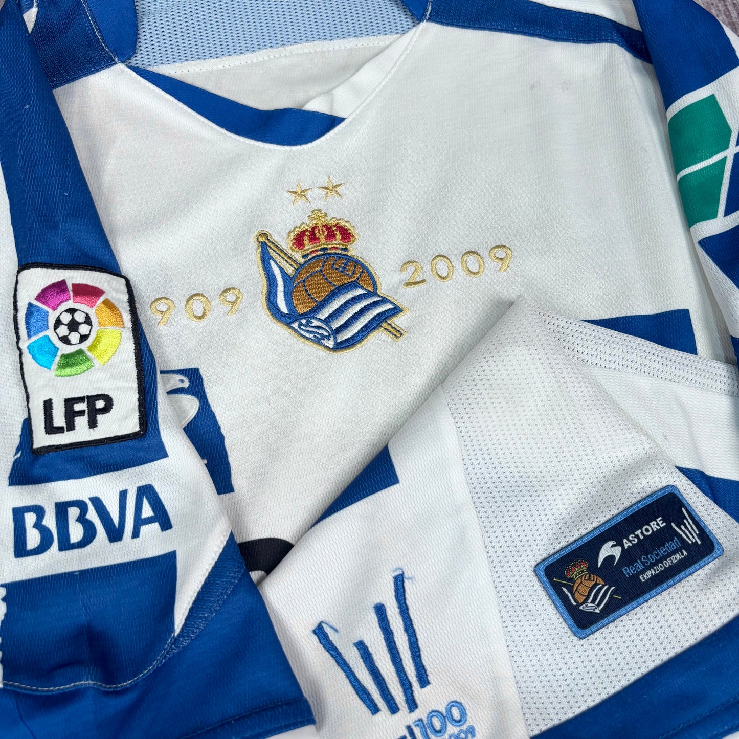 2009/10 Real Sociedad Home Centenary Shirt - Griezmann - L