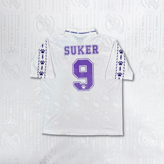 1996/97 Real Madrid Home Shirt - Suker - XL