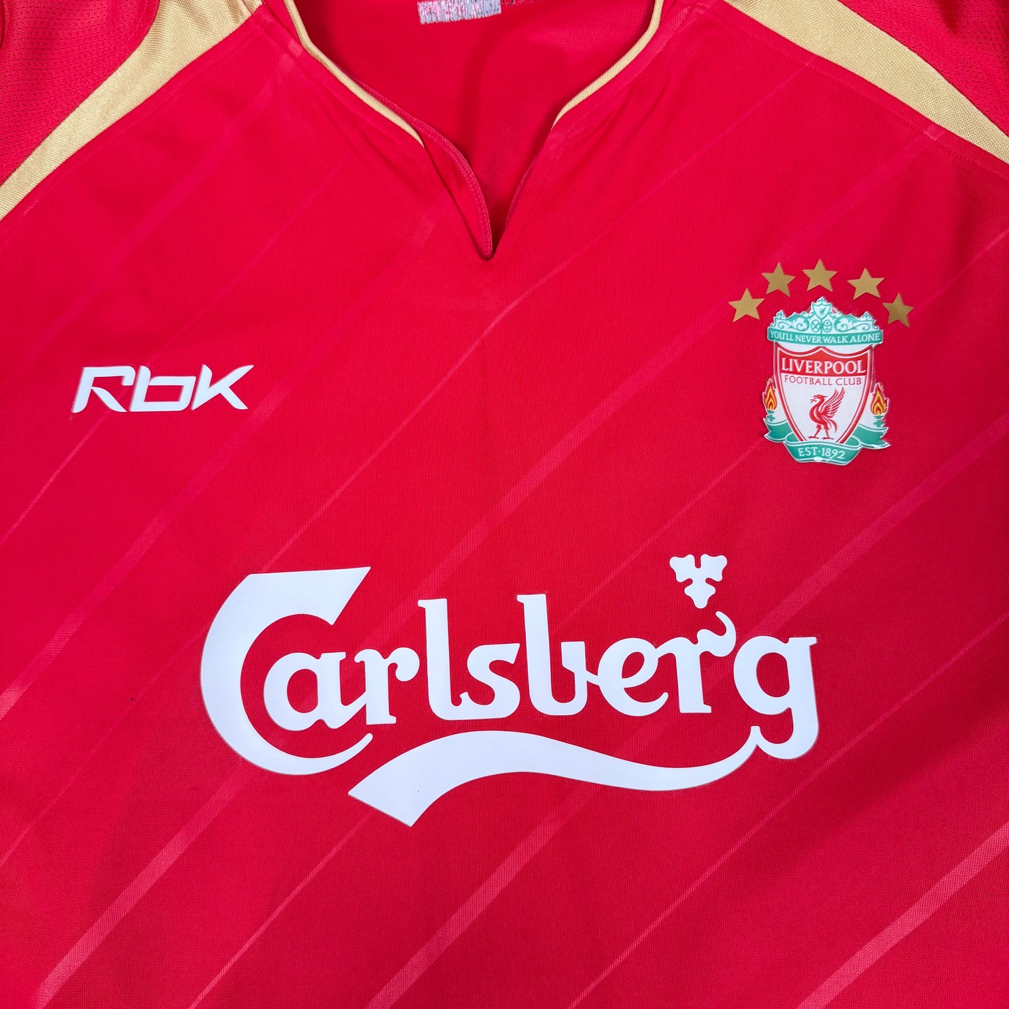 2005/06 Liverpool Home Cup Shirt - Gerrard - L