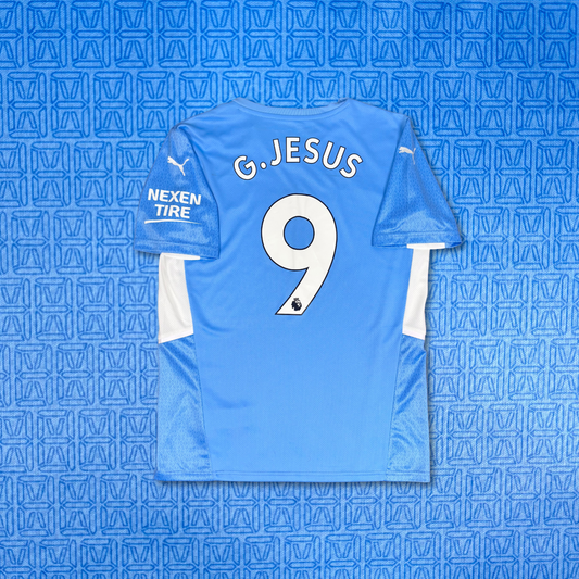 2021/22 Manchester City Home Shirt - Gabriel Jesus - M - New with Tag