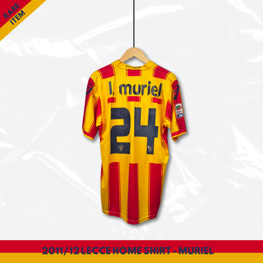 2011/12 U.S. Lecce Home Shirt - Muriel - L - Player Issue - New With Tag