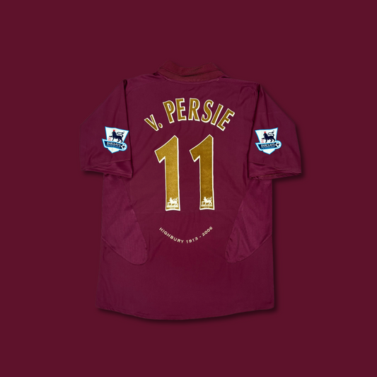 2005/06 Arsenal Home Shirt - Van Persie - L