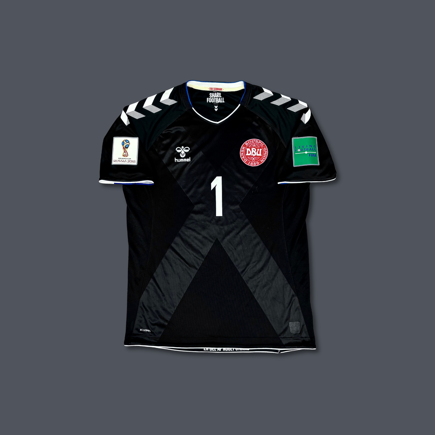 2018/19 Denmark GK Shirt - Schmeichel - M