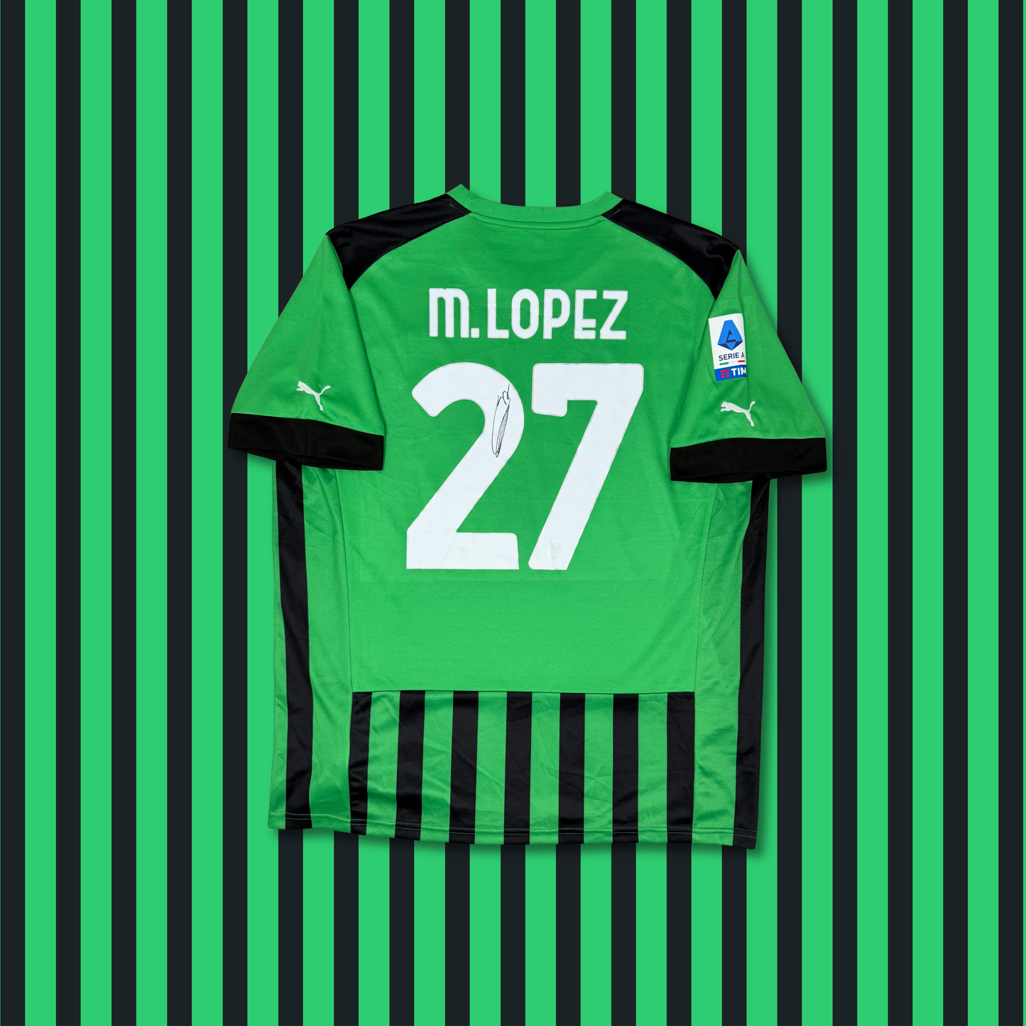 2022/23 US Sassuolo Home Shirt - Lopez - XL