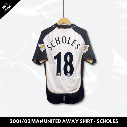 2001/02 Manchester United Away Centenary Shirt - Scholes - M