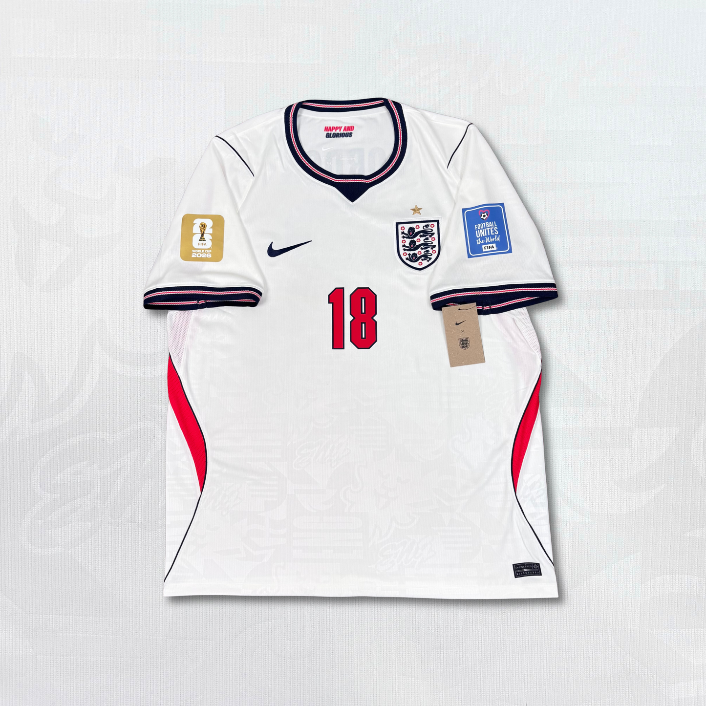 2026/27 England Home Shirt - Gordon - New with Tag - L