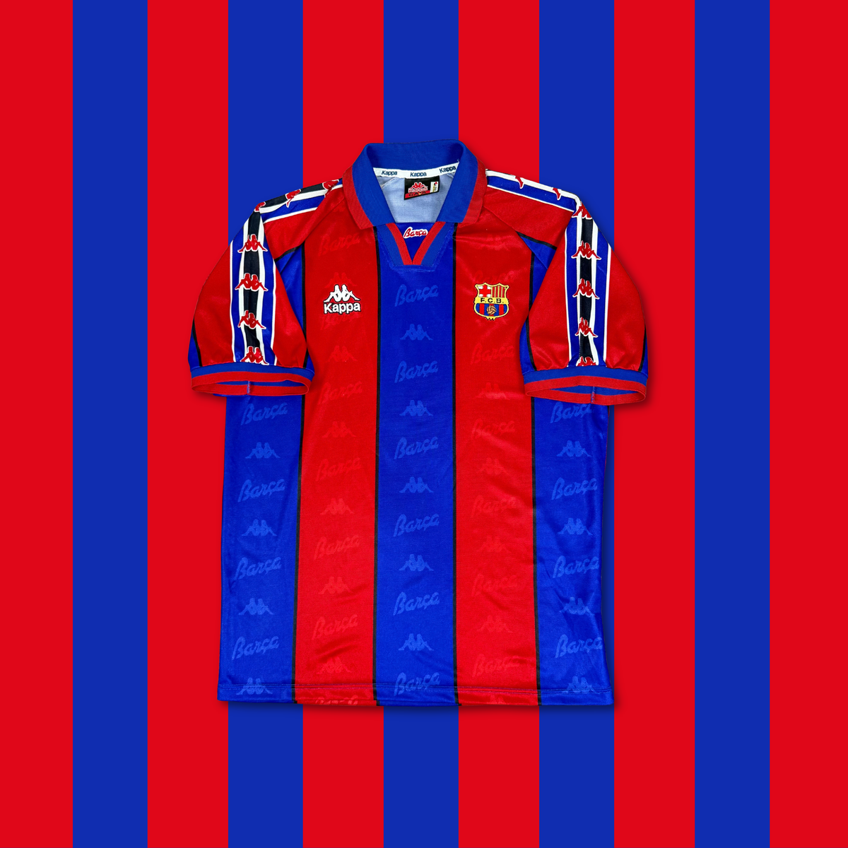 1995/96 Barcelona Home Shirt - Ronaldo Nazario - L
