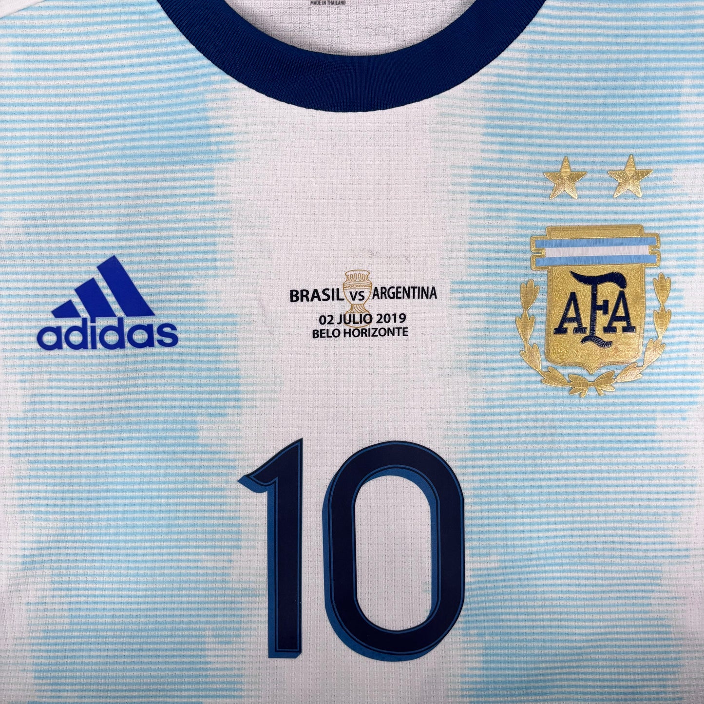 2018/19 Argentina Home Shirt - Player Issue - Messi - M