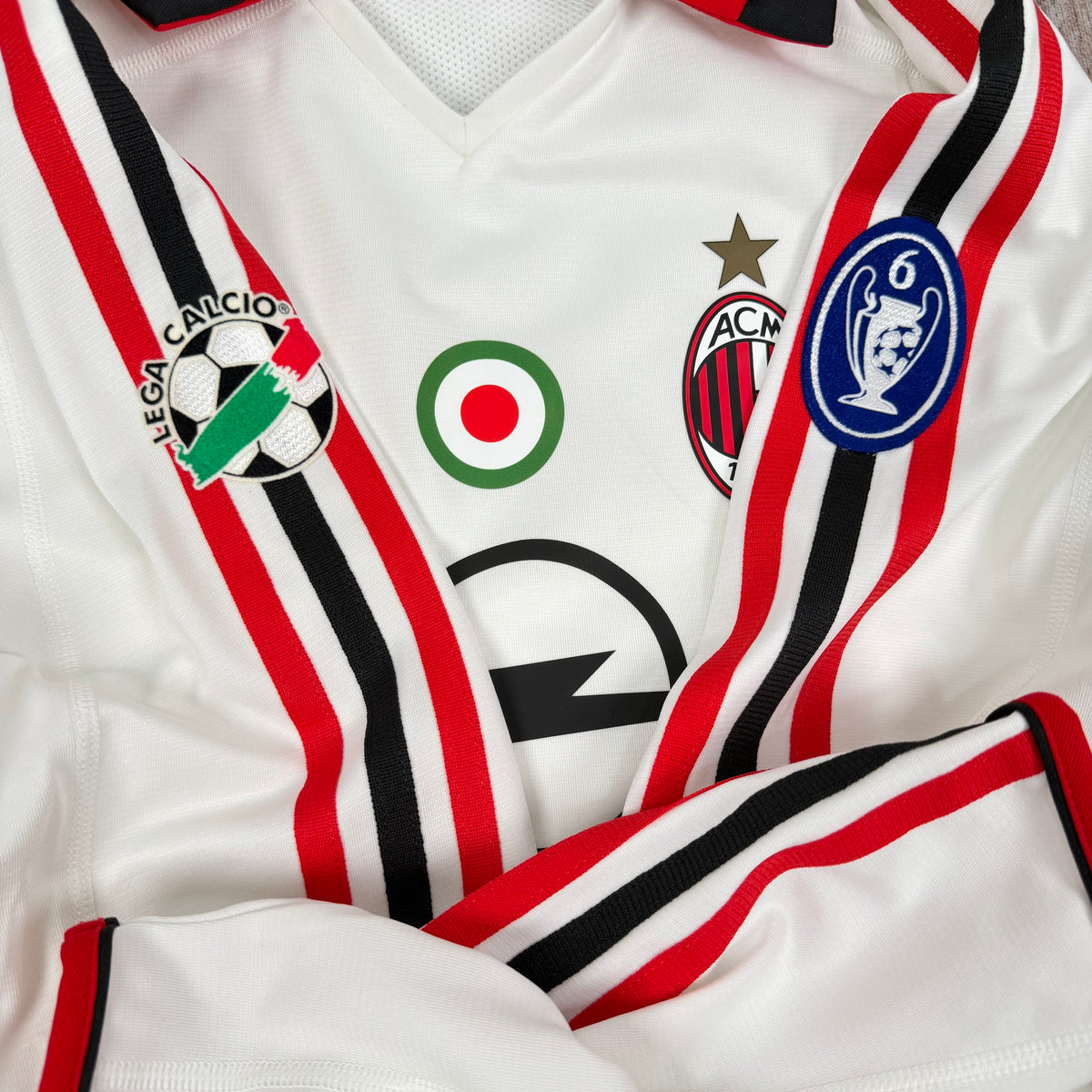 2003/04 AC Milan Away Longsleeve Shirt - Player Issue - Rui Costa - S