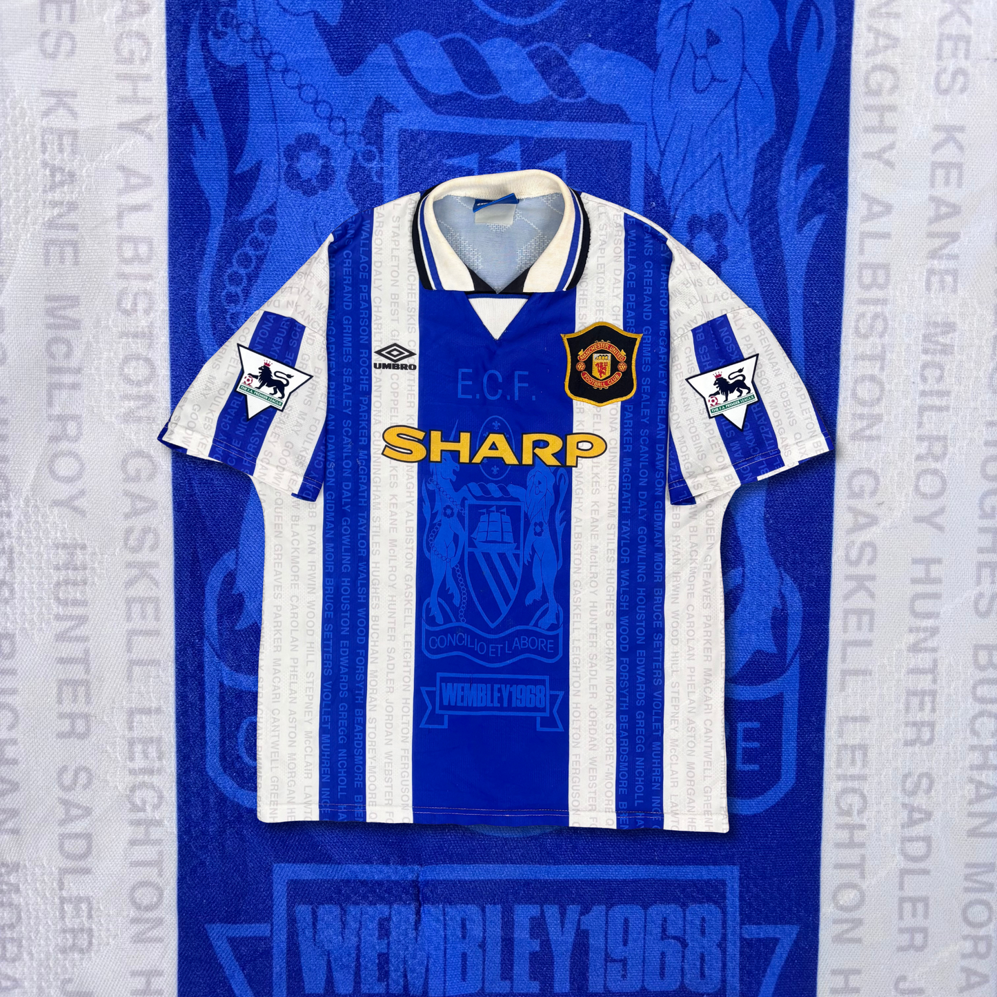 1994/95 Manchester United Third Shirt - Bekham - L