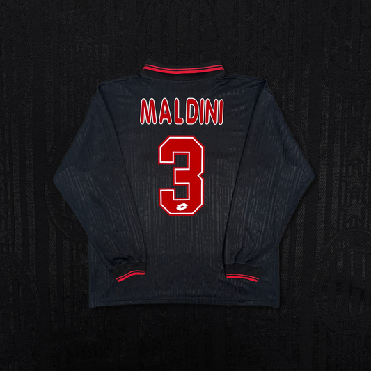 1996/97 AC Milan Third Longsleeve Shirt - Maldini - XL