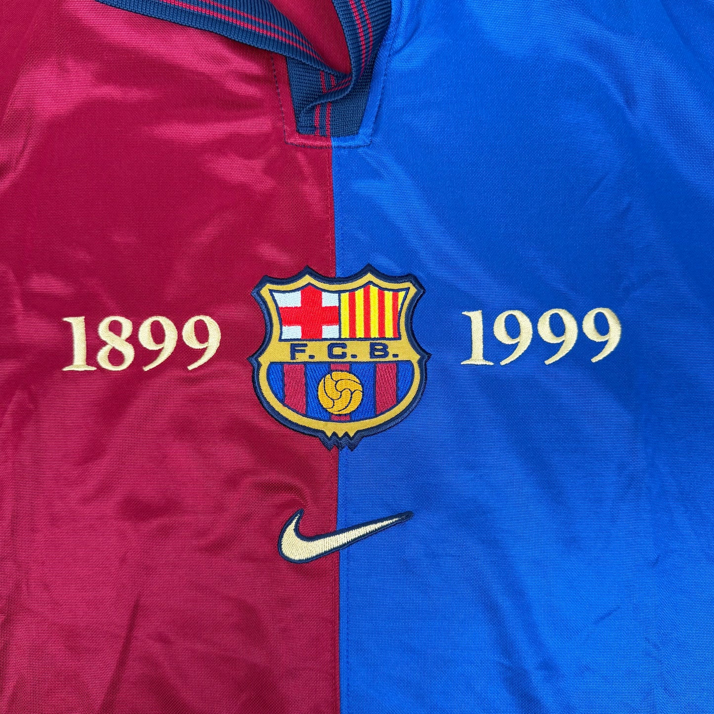 1999/00 Barcelona Centenary Home Shirt - Guardiola - M