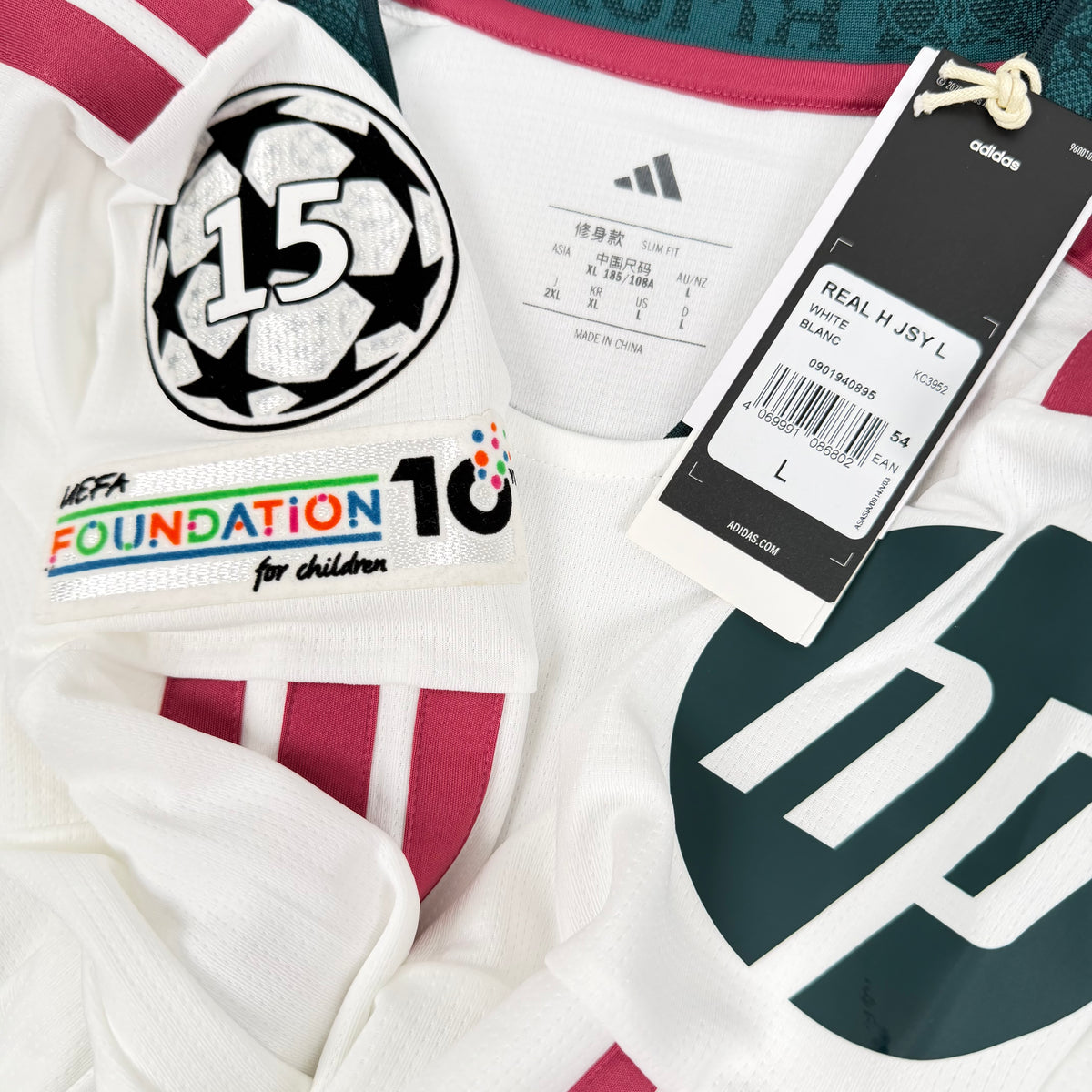 2026/27 Real Madrid Home Longsleeve Shirt - Bellngham - New with Tag - L