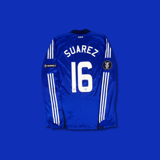 2008/09 Ajax Amsterdam Away Longsleeve Shirt - Player Issue - Suarez - XL