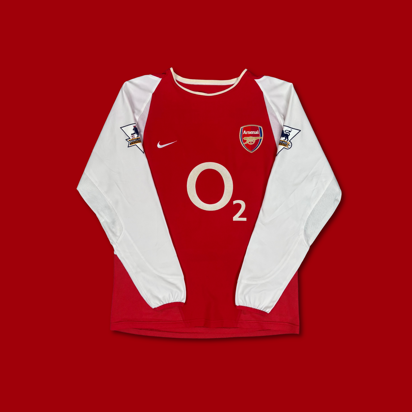 2003/04 Arsenal Home Longsleeve Shirt - Henry - M