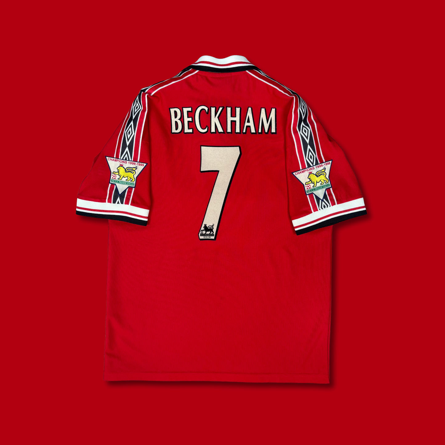 1999/00 Manchester United Home Shirt - Beckham - M
