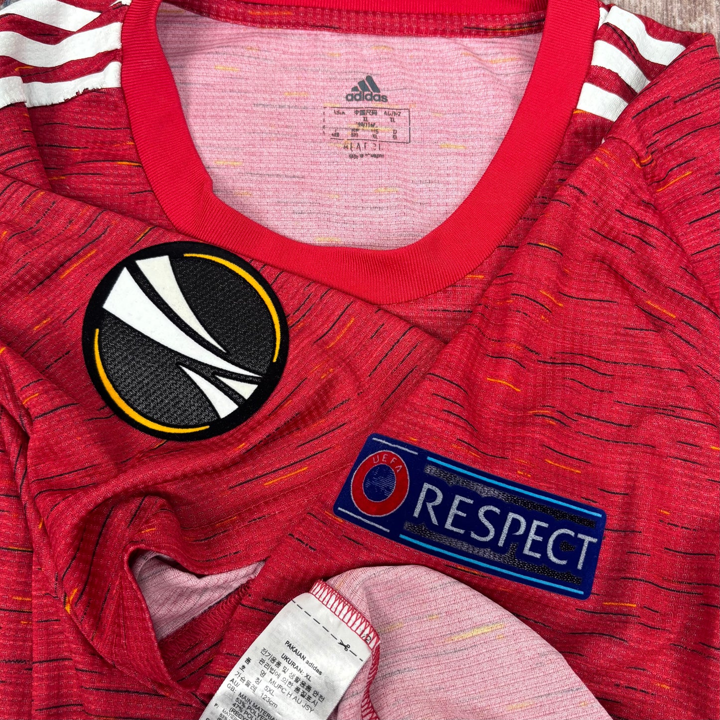 2020/21 Manchester United Home Shirt - Player Issue - Bruno Fernandes - XL