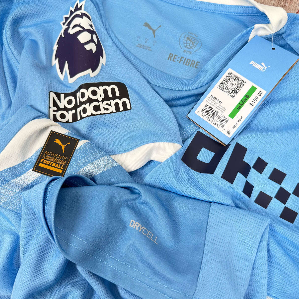 2025/26 Manchester City Home Shirt - Haaland - New with Tag - XL
