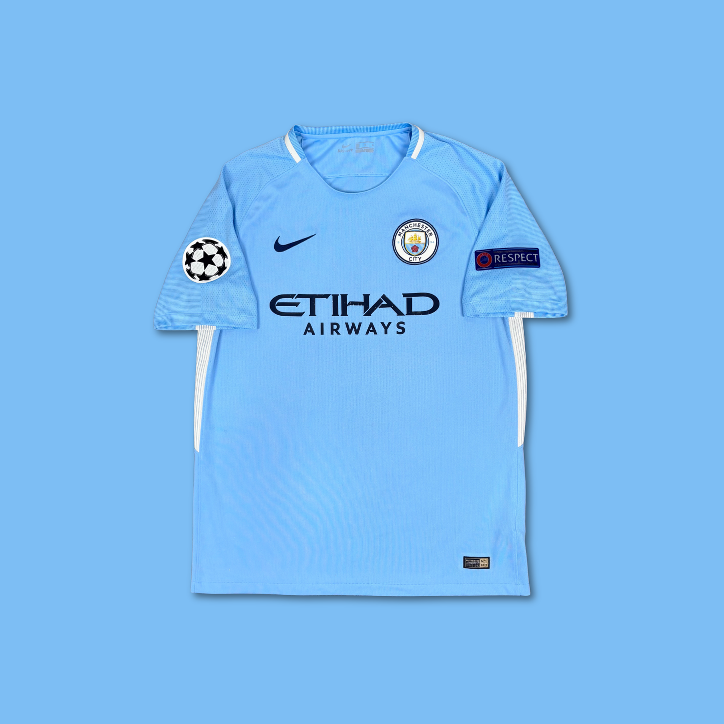 2017/18 Manchester City Home Shirt - De Bruyne - L