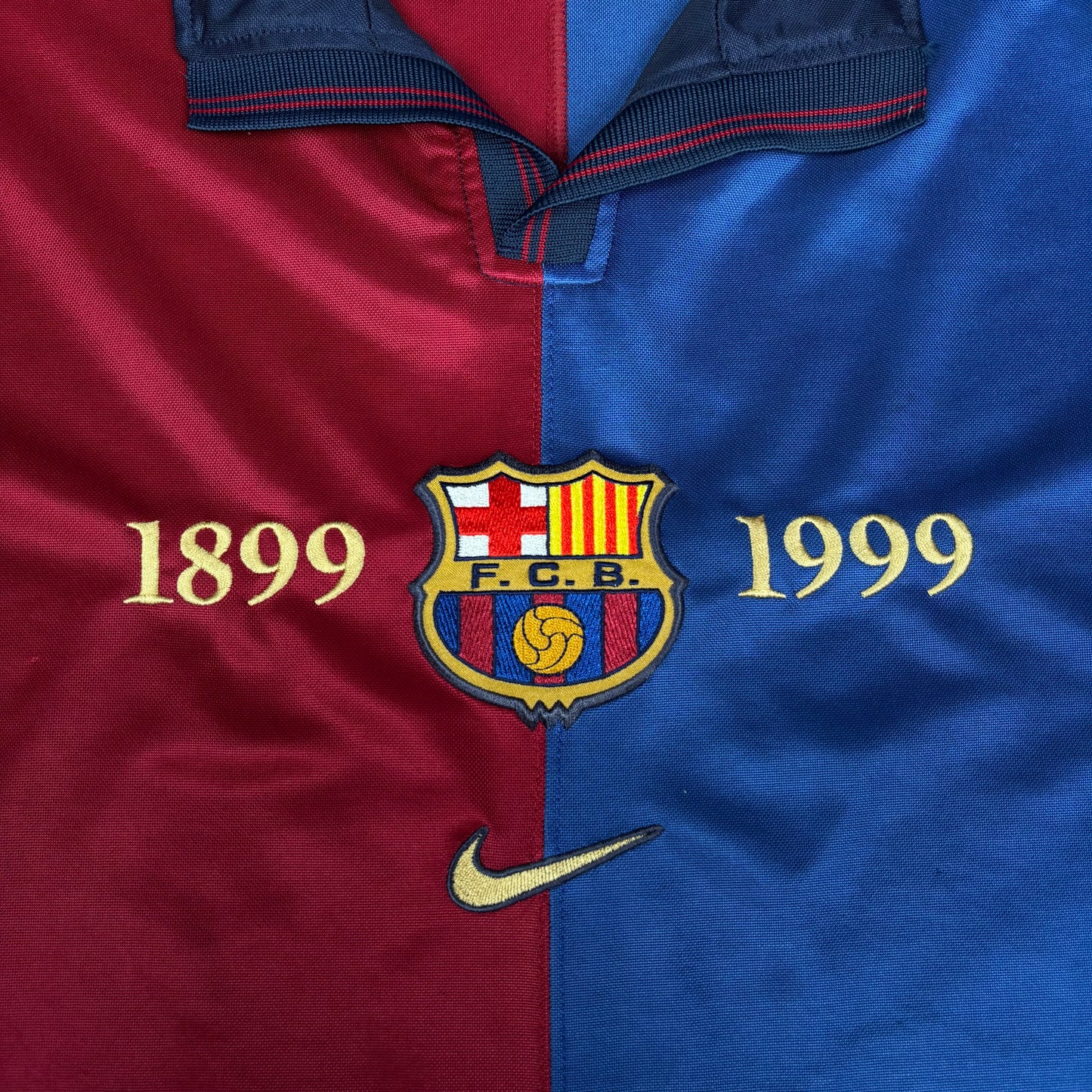 1999/00 Barcelona Centenary Shirt - Kluivert - M