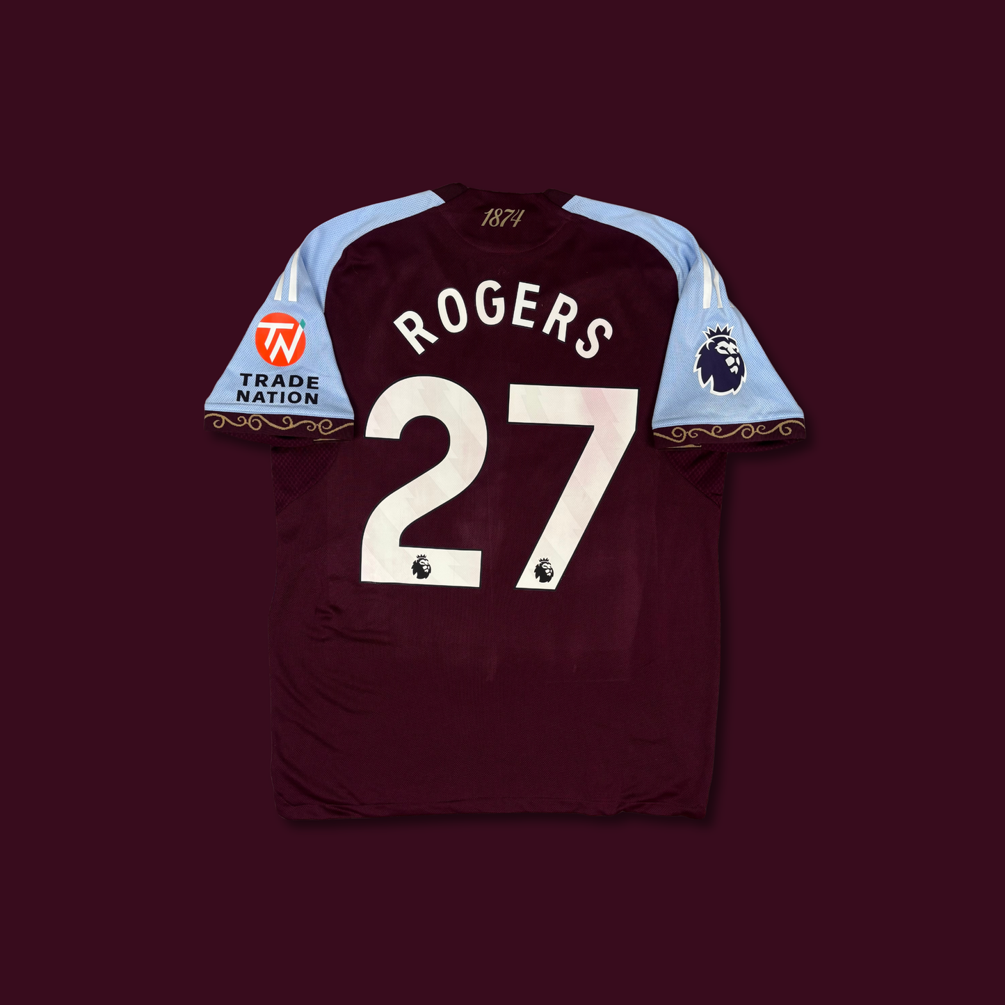 2025/26 Aston Villa Home Shirt - Player Issue - Rogers - L - New with Tag