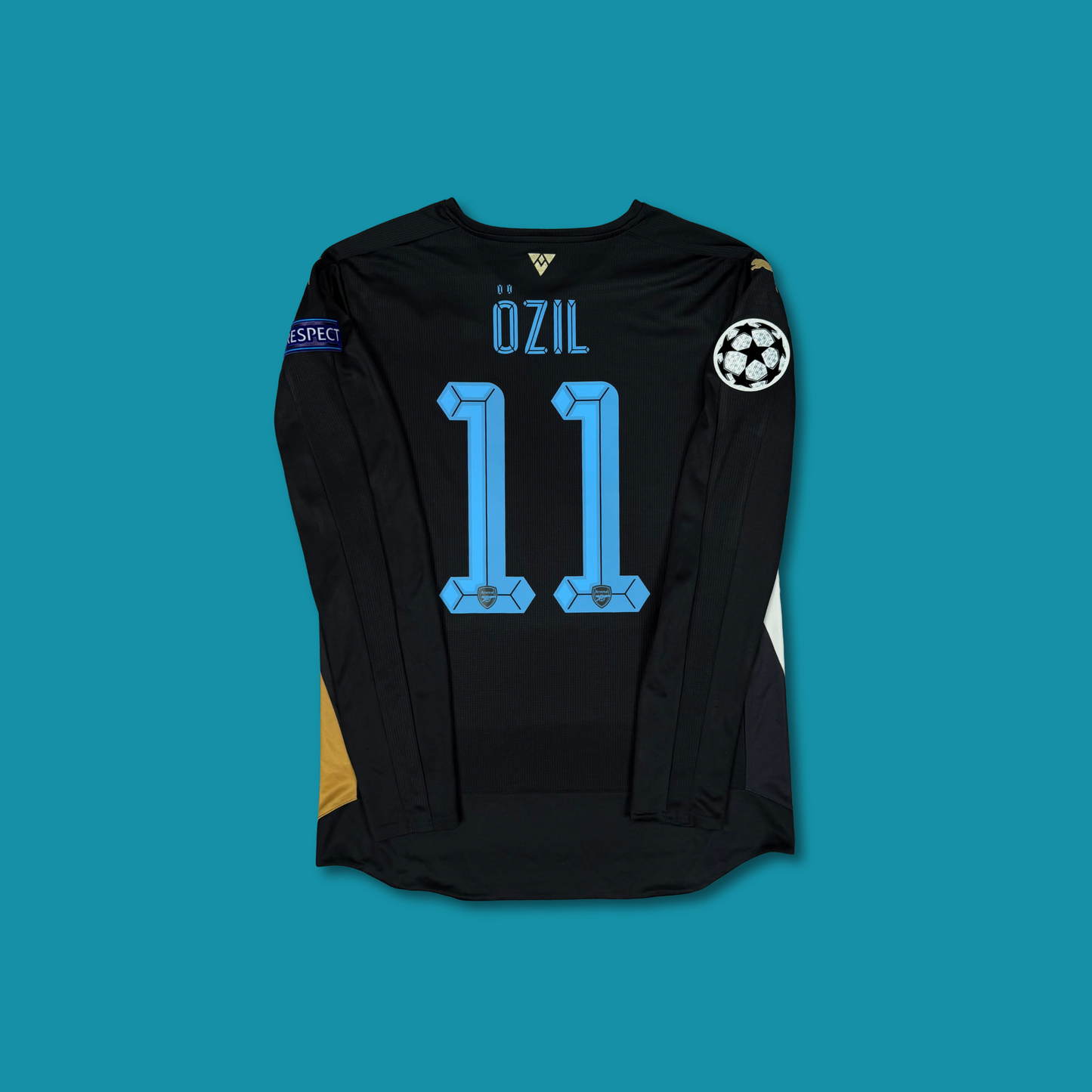 2015/16 Arsenal Third Longsleeve Shirt  - Ozil - M
