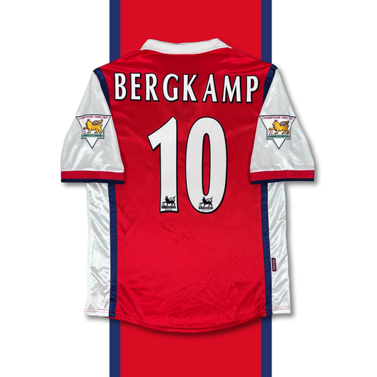 1998/99 Arsenal Home Shirt - Bergkamp - L