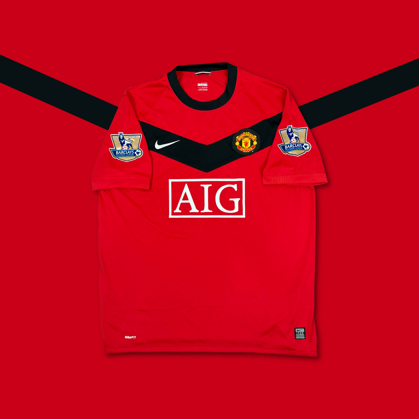 2009/10 Manchester United Home Shirt - Carrick - XL