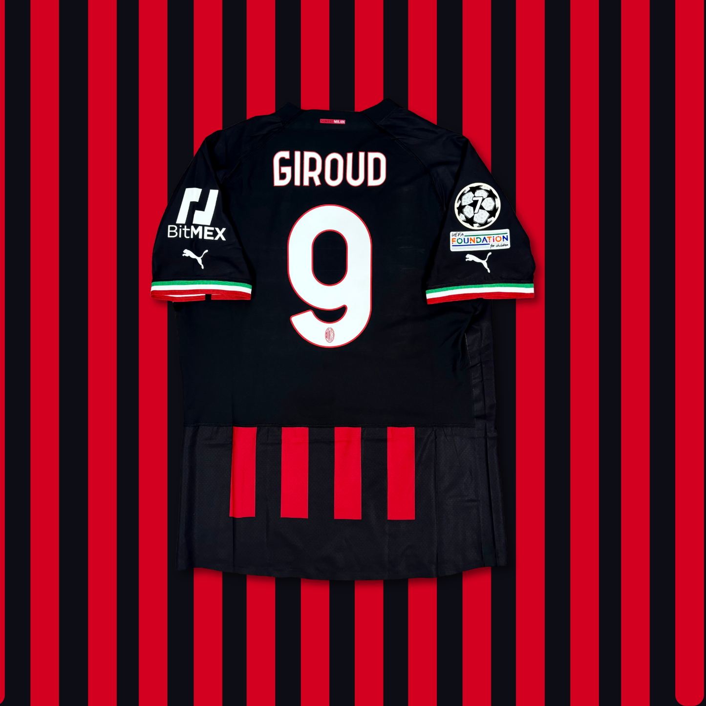2022/23 AC Milan Home Shirt - Player Issue - Giroud- XXL - New with Tag