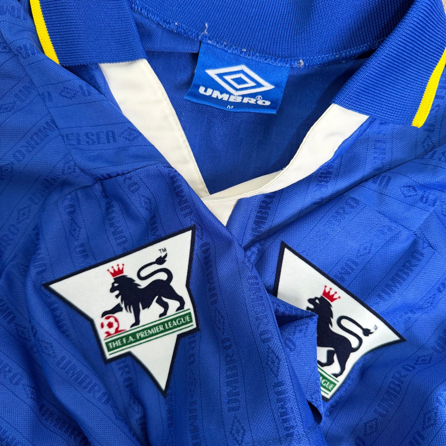 1995/96 Chelsea Home Shirt - Gulit - M
