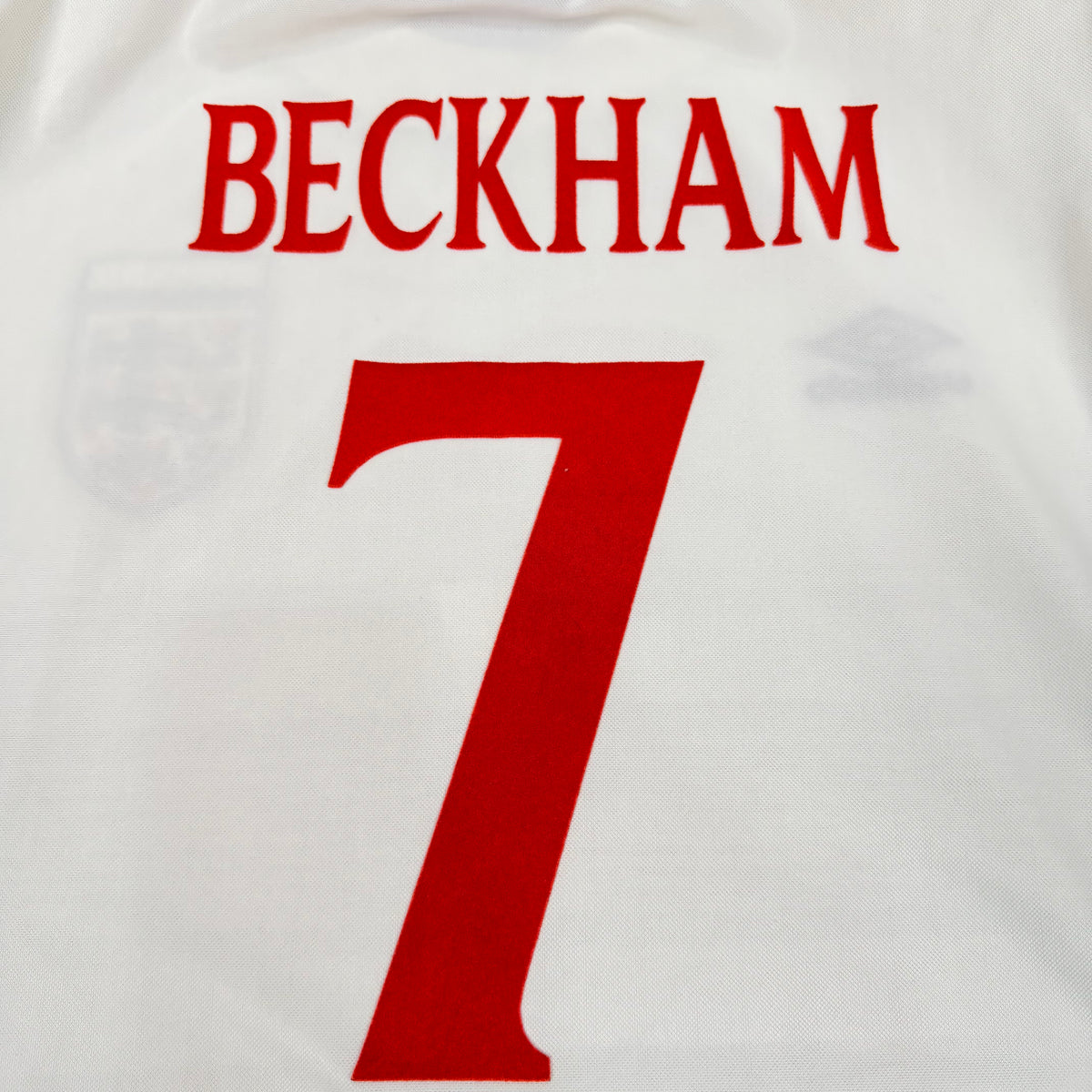 1999/00 England Home Shirt - Beckham - XL